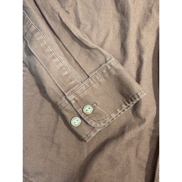 Pendleton Men’s Brown Button Front Shirt Medium Cotton Workwear Casual - Picture 5 of 10